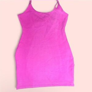 Vibrant Pink Sleeveless Dress